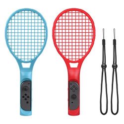 CHOETECH Tennis Racket with Hand Straps for Mario Tennis Aces Game