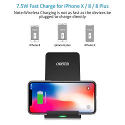 CHOETECH iPhone Wireless Charger, 7.5W Fast Wireless Charger Charging Pad Stand
