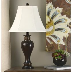 Décor Therapy 25" Walnut Ridge Table Lamp