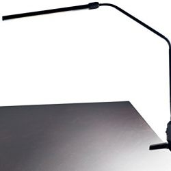 Lavish Home Contemporary Clamp LED Desk Lamp, Black (41")
