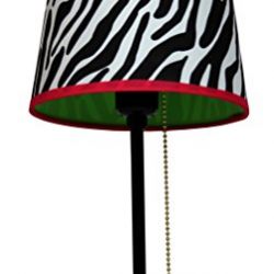 Limelights Fun Prints Table Lamp, Black/Zebra