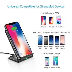 CHOETECH iPhone Wireless Charger, 7.5W Fast Wireless Charger Charging Pad Stand