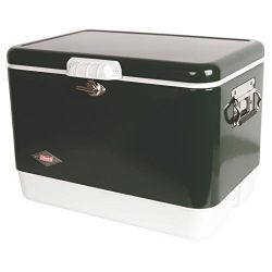 Coleman Steel-Belted Portable Cooler, 54 Quart, Olive Green
