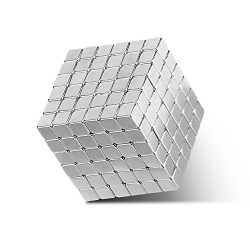 Magnetic Holders Multi-Use Square Cube Magnets Toy Puzzle Magnet Block Magic Cube Education Toys Metal 3x3x3mm (216 Pack)