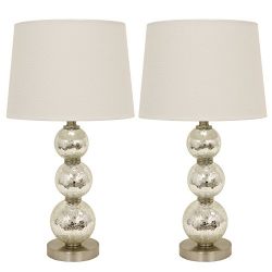 Décor Therapy Table Lamp, Mercury Silver