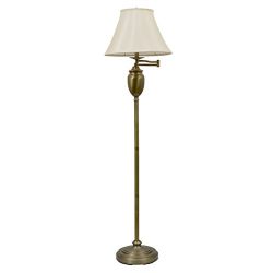 Décor Therapy Floor Lamp, Antique Brass