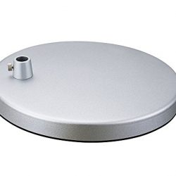 Phive Heavy Desk Lamp Base for Architect Swing Arm LED Desk Lamp, 7.8" Round (Silver)