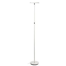 Brightech SKY 30 Flux LED Torchiere Floor Lamp – Dimmable & Adjustable Color Temperature - Modern Tall Standing Pole Uplight Reading Light for Living Room, Bedroom & Office, Alpine White