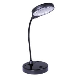 LightAccents Battery Operated Lighted Magnifier Desk Lamp