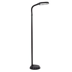 Lavish Home 5 Feet Sunlight Floor Lamp With Adjustable Gooseneck - Black