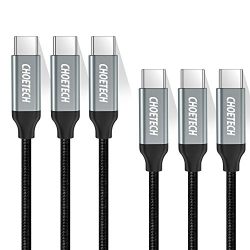 USB C Cable, CHOETECH (3-Pack, 3.3ft/1m)USB 2.0 Type C Braided Fast Charging Sync Braided Cable