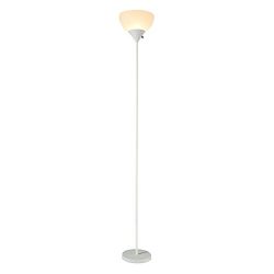 SUNLLIPE LED Torchiere Floor Lamp - 70 inches Sturdy Standing 9W Integrated LED Energy Saving Uplight for Living Room, Dorm, Bedroom, and Office - White