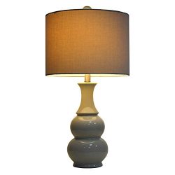 Décor Therapy 26.5" Crackle Table Lamp, Ivory