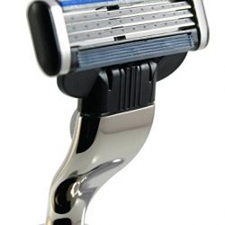 Edwin Jagger Imitation Ebony Gillette Mach 3 Razor, with Nickel Plated Collar