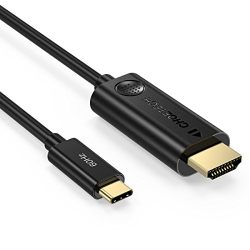 USB Type C to HDMI Cable (Thunderbolt 3 Compatible) for 2018 MacBook Pro/MacBook, Surface Book 2