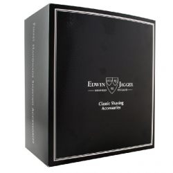 Edwin Jagger Shaving Gift Set - Pure Badger Shaving Brush, Gillette Mach 3 Razor, Shaving Bowl & Stand, Imitation Ebony