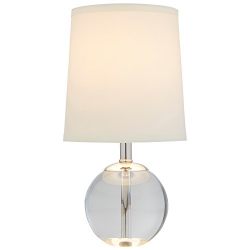 Stone & Beam Modern Mini Table Lamp, with Bulb, 14" x 7" x 7", White Shade