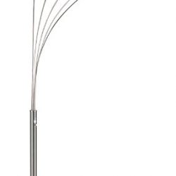 Ore International 5-Arm Arch Floor Lamp with Dimmer, Nickel