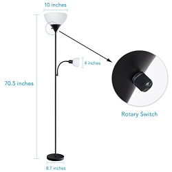 LED Floor Lamp with Reading Light – Perfect for Any Room!
