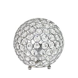 Elegant Designs Crystal Ball Table Lamp
