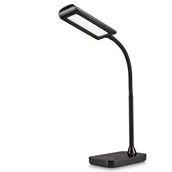 TaoTronics LED Desk Lamp, Flexible Gooseneck Table Lamp, 5 Color Temperatures with 7 Brightness Levels, Touch Control, Memory Function, 7W, Official Member of Philips EnabLED Licensing Program