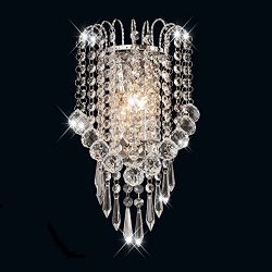 Surpars House Crystal Wall Lamp,Silver