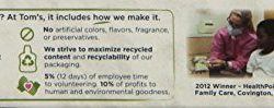 Tom's of Maine Antiplaque Fluoride-free Fennel Toothpaste with Propolis and Myrrh, 5.5 Ounce, 2 Count