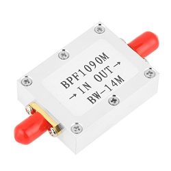 1090MHz Band-pass Filter,1 PCS 1090MHz ADS-B Aeronautical Bandwidth 14MHz SMA Interface Band-pass Filter