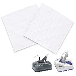 Light n Easy Mop Pads Replacement 2 Sets of Microfiber Cleaning Pads Washable Microfiber Mop Pads with 3 Layers, Steam Pocket Mop Pads for Most Hard Flooring