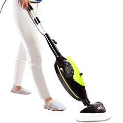SKG 1500W Powerful Non-Chemical 212F Hot Steam Mops & Carpet and Floor Cleaning Machines (6-in-1 Accessories & 3 Microfiber Pads Included) - Floor Steam Cleaners Machine