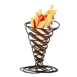 Creative French Fry Stand Cone Basket Holder for Fries Fish Chips Appetizers Fried Chicken Snack Dessert