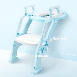 GrowthPic Toddler Toilet Training Seat with Sturdy Non-Slip Ladder Step Potty Ladder for Toddlers and Boys