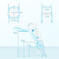 GrowthPic Toddler Toilet Training Seat with Sturdy Non-Slip Ladder Step Potty Ladder for Toddlers and Boys