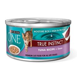 Purina ONE True Instinct Tuna Recipe in Sauce Wet Cat Food - Twenty-Four (24) 3 oz. Pull-Top Cans