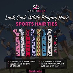 Infinity Collection Volleyball Hair Accessories, Volleyball Hair Ties, No Crease Volleyball Hair Elastics Set