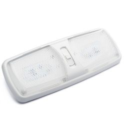LED RV Dome Light with 3-Way Switch and Removable Lenses