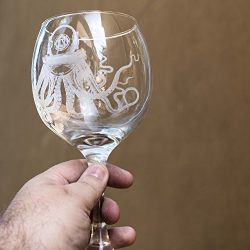 20oz Steampunk Octopus Wine Glass L1