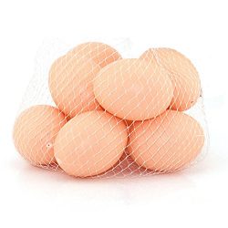 FunnyToday365 10 Pcs Artificial Fake Egg Food Dummy Kitchen Party Wedding Home Table Decoration Photo Prop Toy