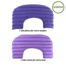 My Heating Pad- Neck & Shoulder Wrap—Lavender Flower Scent - Microwavable Heat Therapy Pack - Alleviates Neck Pain (Purple)