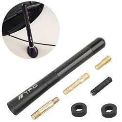AUTOOL Carbon Fiber TRD Sports Style Short Antenna For toyota All Model 4.7-Inch