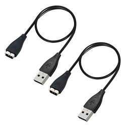 INSTEN Fitbit Charge HR Charger [2 Pack], USB Replacement Charging Cable Cord for Fitbit Charge HR Charger 9.5 Inches