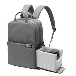 Beaspire Professional Fashion Waterproof Large Size Multifunction DSLR/SLR Travel Outdoor Laptop Bag Durable Camera Backpack for Sony Canon Nikon Olympus Lens Tripod and Accessories(D-Grey)
