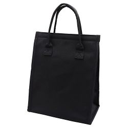 14-Can Large Insulated Lunch Bag Thermal Lunch Box Tote Cooler Bag for Women Men Work Picnic Camping (Black)