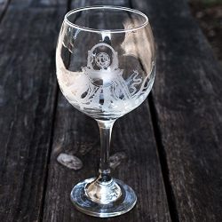 20oz Steampunk Octopus Wine Glass L1