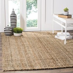 Natural Fiber Collection Hand Woven Natural Jute Area Rug