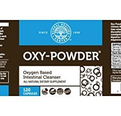 Global Healing Center Oxy-Powder Colon Cleanse Detox - Oxygen Based Safe and Natural Intestinal Cleanser - Relief from Occasional Constipation (120 Capsules)