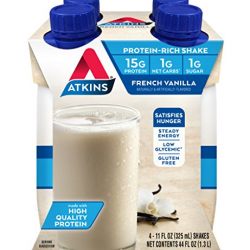 Atkins Ready To Drink Shake, French Vanilla, Gluten Free, 4 Count