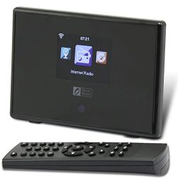 Ocean Digital WiFi Internet Radio Adapter Tuner Receiver IRT01C Wireless Connection Desktop Media Player Alarm Clock- Black