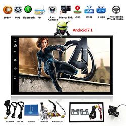 Android 7.1 Car Stereo WiFi Double Din with GPS Navigation