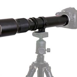 High-Power 500mm/1000mm f/8 Manual Telephoto Lens for Canon EOS Rebel II Digital SLR Camera